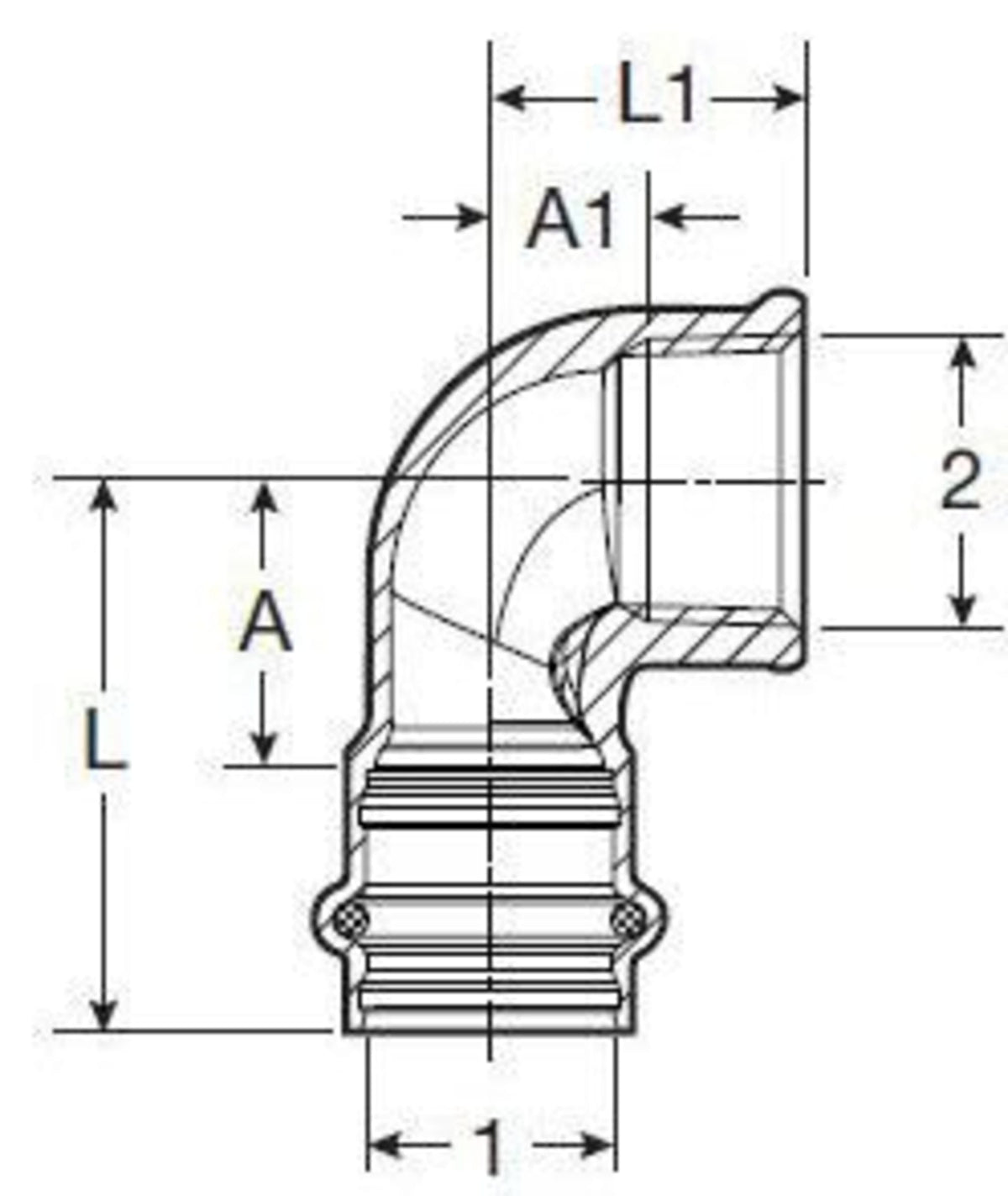 Viega 1/2" x 1/2" - (P-FPT) - 90 Deg Elbow, ProPress®
