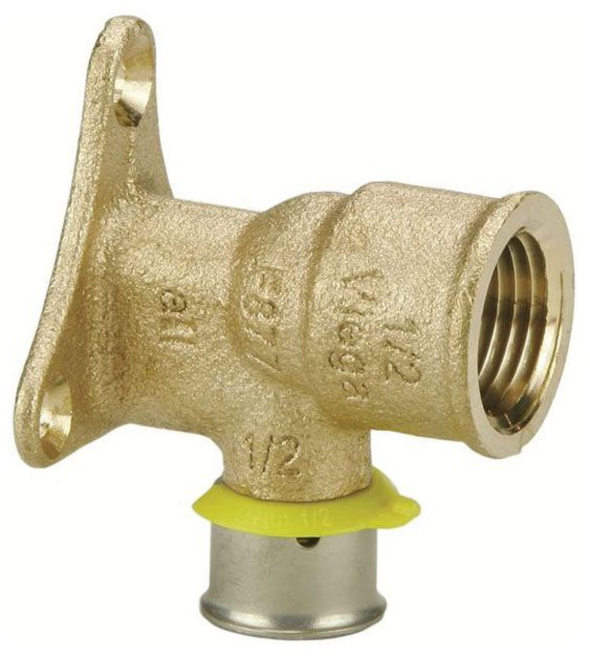 Viega 1/2" PEX Drop Ear Elbow (Press) - PureFlow® Press (Brass)