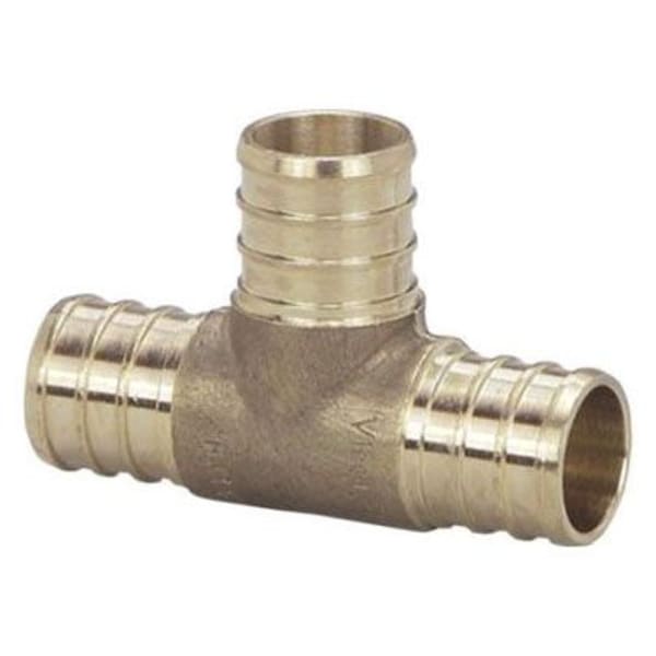 1" x 1" x 3/4" PEX Reducing Tee (Crimp) - PureFlow® Crimp (Brass)
