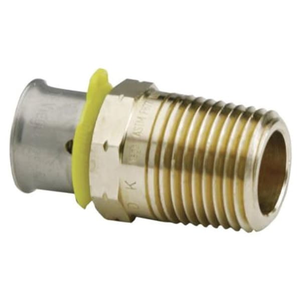 1-1/2" PEX Male Adapter (Crimp(F1807) x MIP) - PureFlow® Press (Brass)