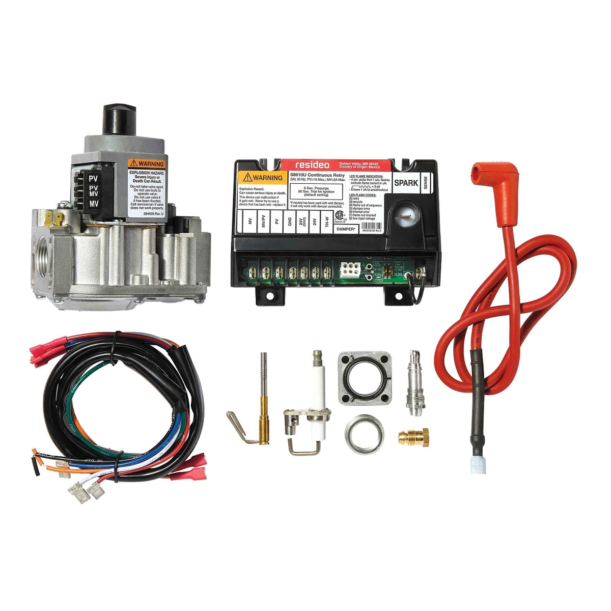 Resideo Y8610U6006/U Intermittent Pilot Ignition Kit with VR8304M Gas Control and S8610U Burner Control
