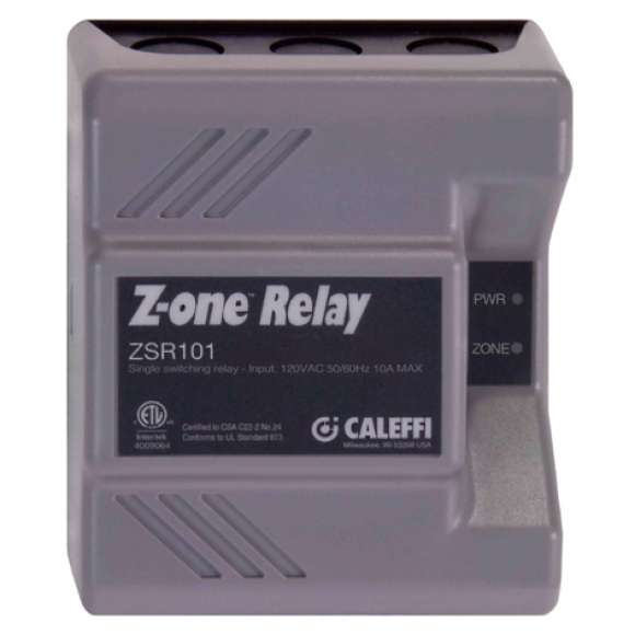 Caleffi North America ZSR101 Z-One 1-Zone Switching Relay for Pumps, Expandable, 120VAC 5 Amp Circuits