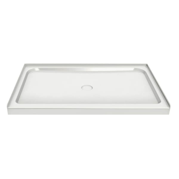 Rectangular Base 6034 3 in. Acrylic Alcove Shower Base with Center Drain in White