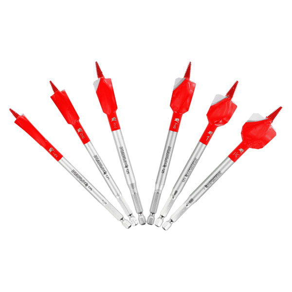 6 pc Demo Demon™ Spade Bit Set for Nail-Embedded Wood (6-Pieces)