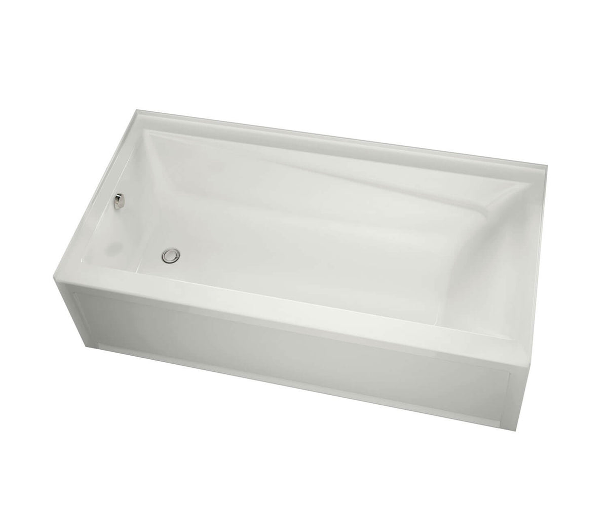 Maax 106172-000-001-100 Exhibit 6036 IFS Acrylic Alcove Left-Hand Drain Bathtub in White