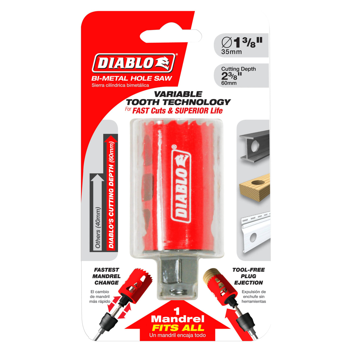 Diablo 1-3/8" Bi-Metal Hole Saw