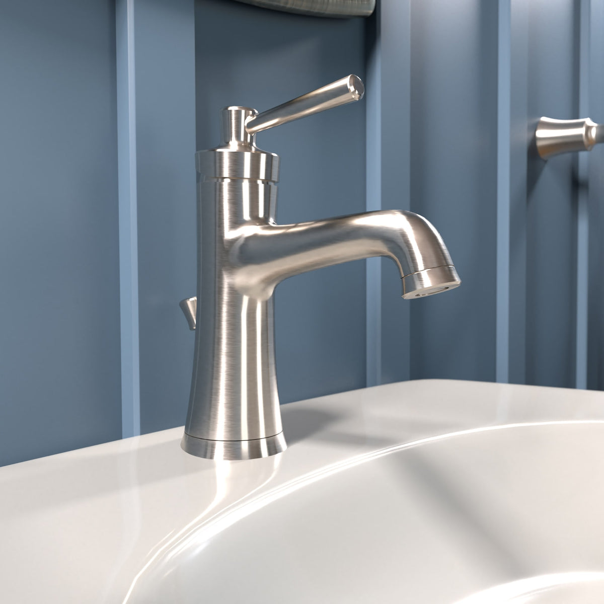 hansgrohe 04771820 Joleena Single-Hole Faucet 100 with Pop-Up Drain, 1.2 GPM in Brushed Nickel