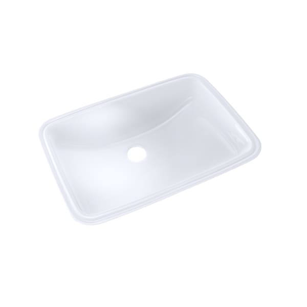 TOTO® 19" x 12-3/8" Rectangular Undermount Bathroom Sink with CEFIONTECT, Cotton White - LT542G#01