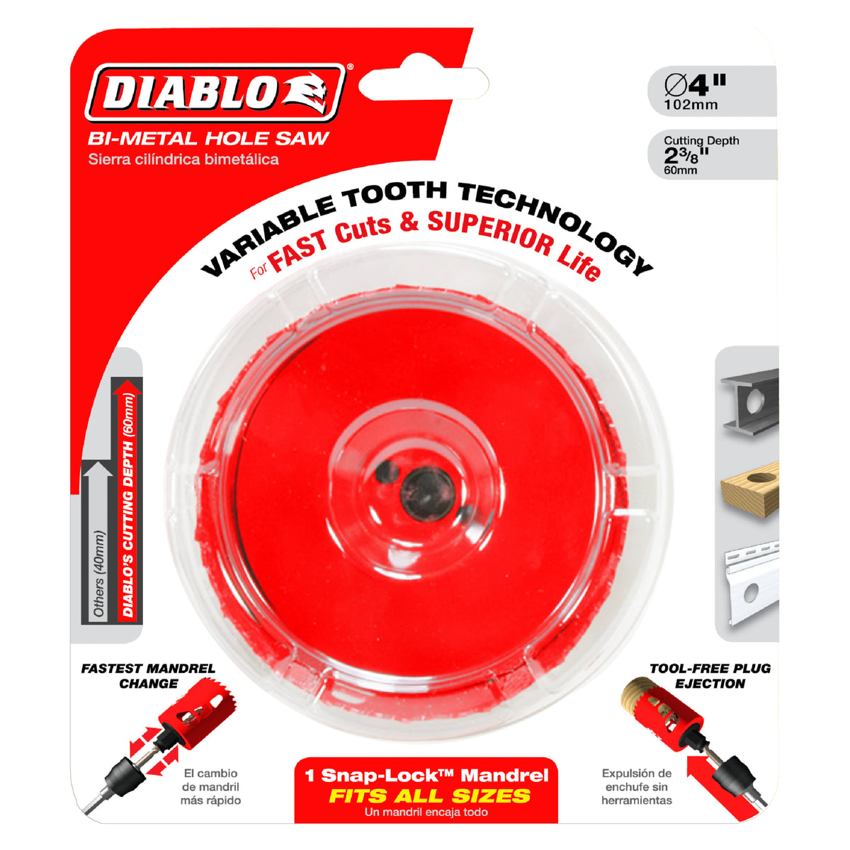 Diablo 3-5/8" Bi-Metal Hole Saw
