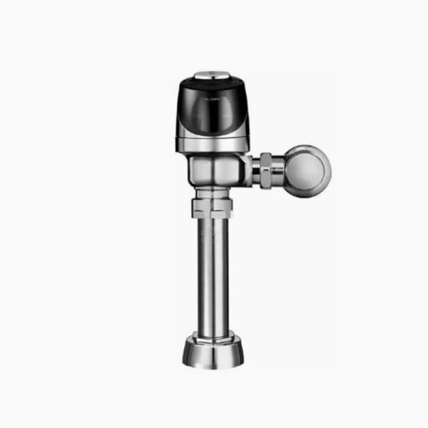 ECOS® Sensor Flushometer (ECOS 8111-1.28 OR) Dual-Flushmodel automatically initiates a 1.1 gF or 1.6 gF Flushbased on how long user remains in sensor range, buttons on top of the Flushvalve enable manual Flushng with a standard or reduced Flushat restroom