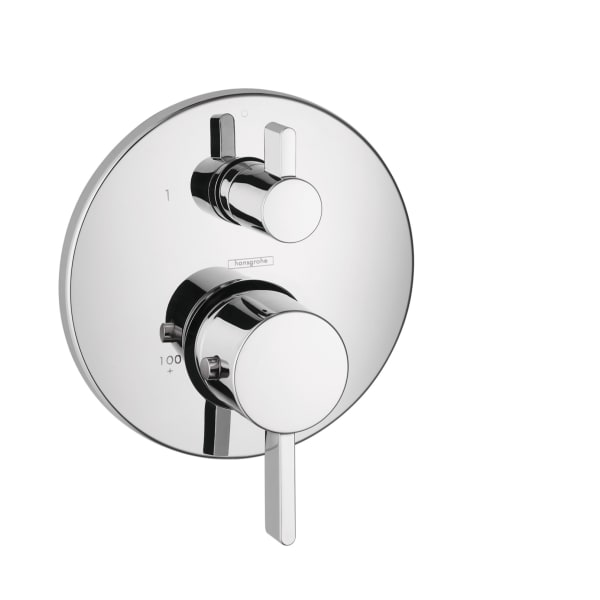 hansgrohe Ecostat Thermostatic Trim S with Volume Control and Diverter in Chrome