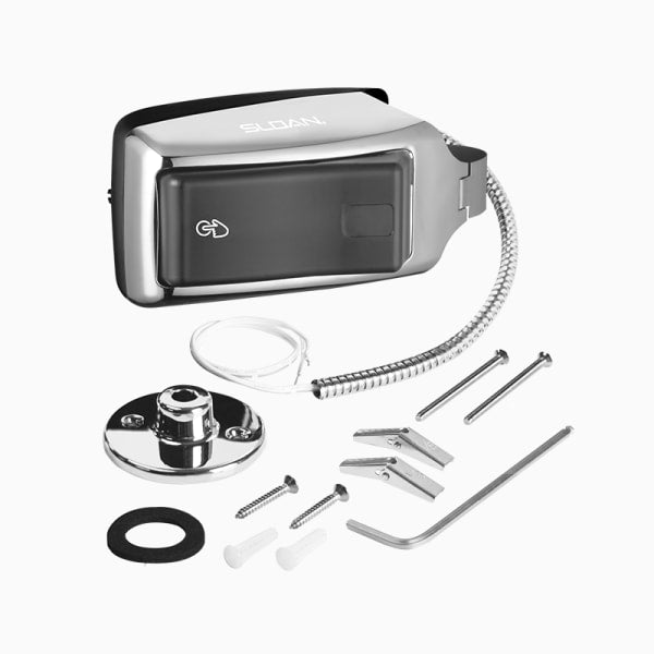 Sensor Flushometer (EL600A CP SMOOTH OPERATOR HARDWIRE) Hardwired, sensor-activated side mount retrofit Flushmeter - in Polished Chrome