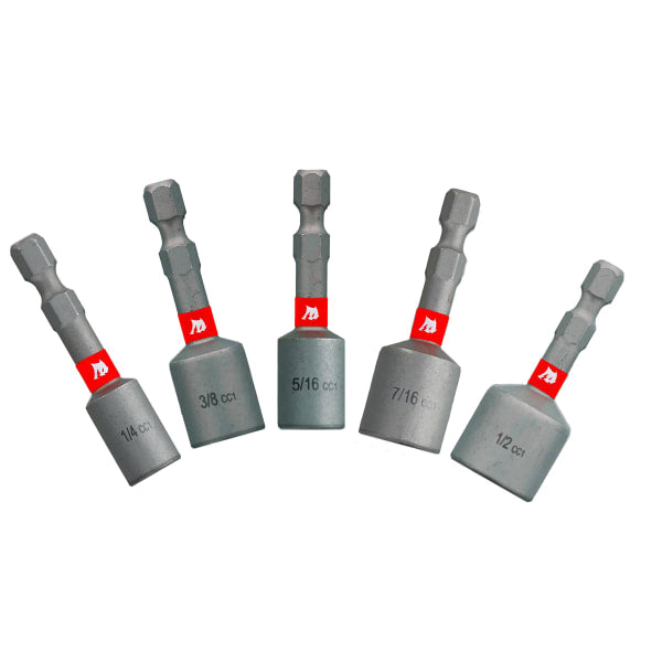1-7/8" Magnetic Nut Driver Assorted Pack (5-Piece)