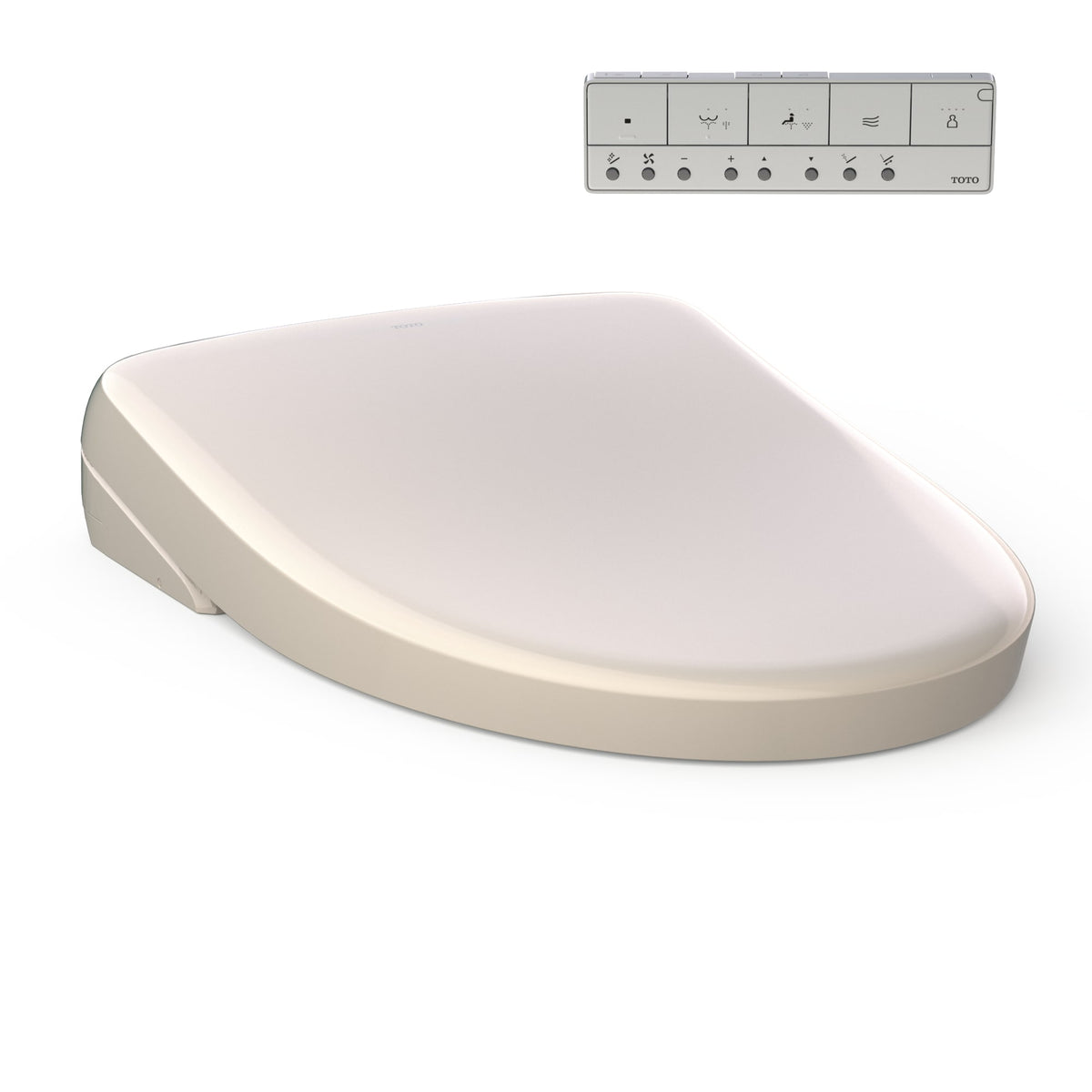 Toto SW4726#12 S7 WASHLET® Electronic Bidet Toilet Seat with EWATER+®, Contemporary Lid, Elongated, Sedona Beige