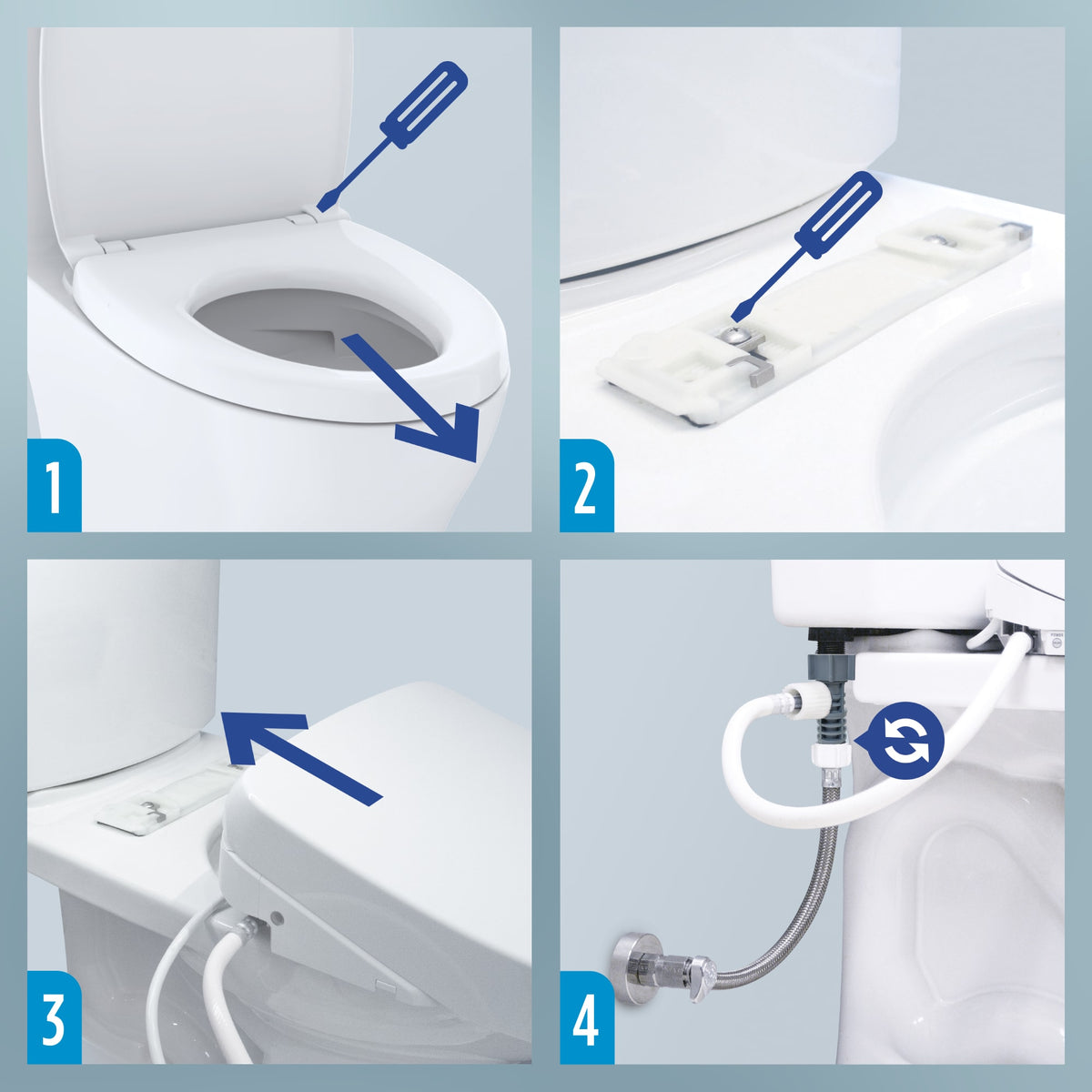 TOTO® S7 WASHLET®+ Electronic Bidet Toilet Seat with EWATER+® Bowl and Wand Cleaning and Classic Lid, Elongated, Cotton White - SW4724AT40#01
