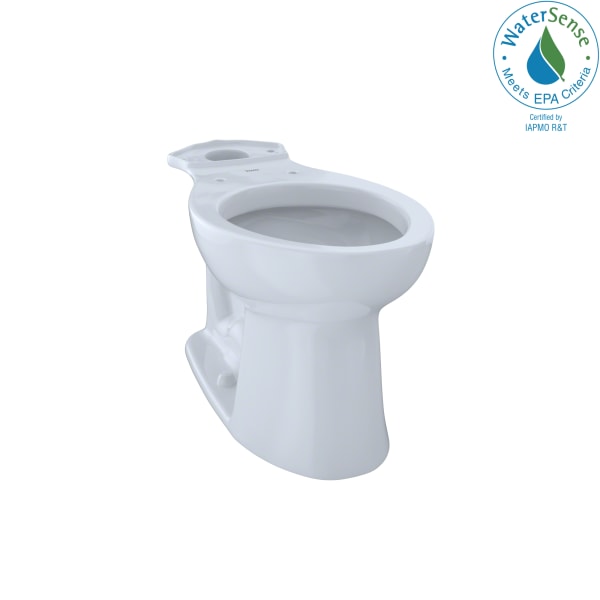 TOTO® Entrada™ Universal Height Elongated Toilet Bowl, Cotton White - C244EF#01
