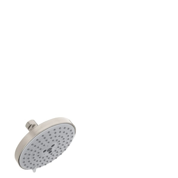 hansgrohe Raindance S Showerhead 150 3-Jet, 1.75 GPM in Brushed Nickel