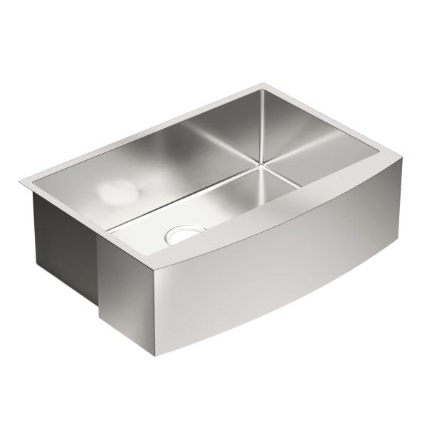 Moen Prep 1800 Series Farmhouse Apron Front Stainless Steel 30 in. Single Bowl Kitchen Sink