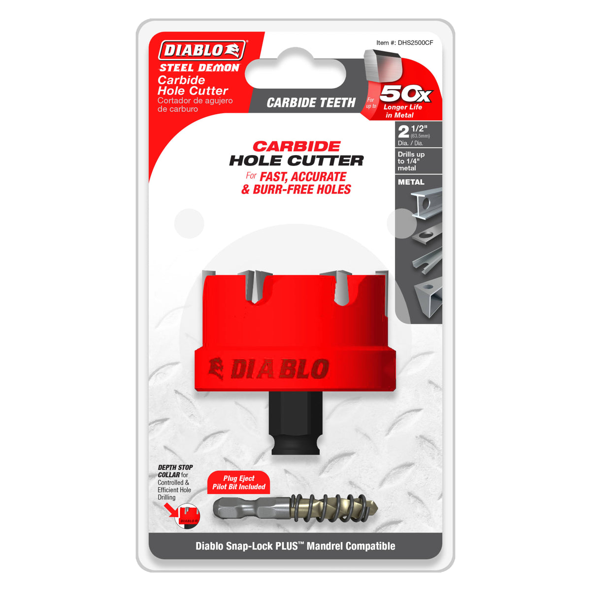 Diablo 2-1/2" Steel Demon™ Carbide Teeth Hole Cutter