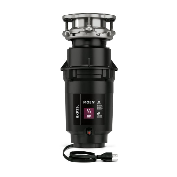 Moen GX PRO Series Lite 1/3 HP Continuous Feed Garbage Disposal with Power Cord and Universal Mount