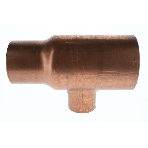 1-1/4" x 1" x 1/2" Copper Sweat Fittings - Tee C x C x C