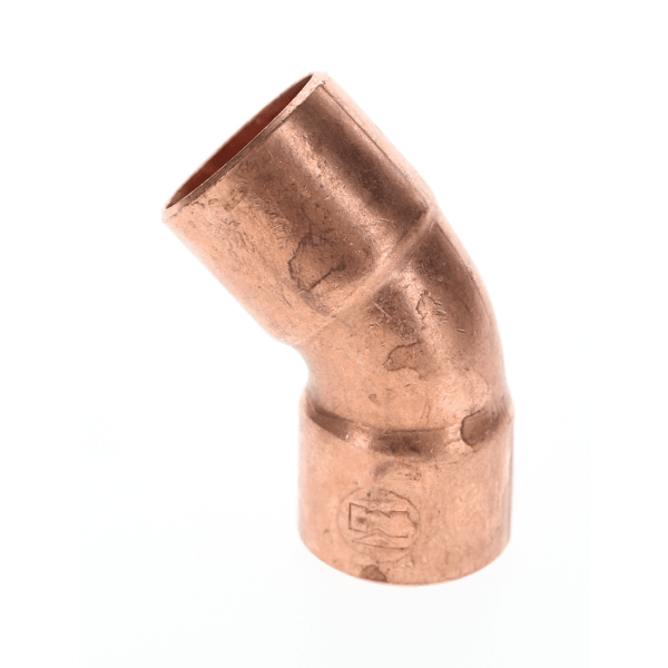 1/2" Copper Sweat Fittings - 45 Degree Elbow C x C