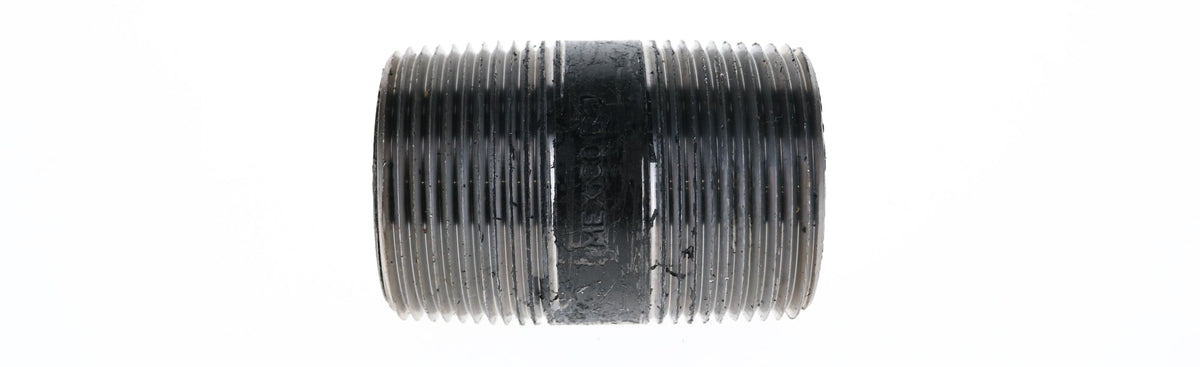 Mueller Streamline 1-1/4" x 3" - Black Iron Nipple