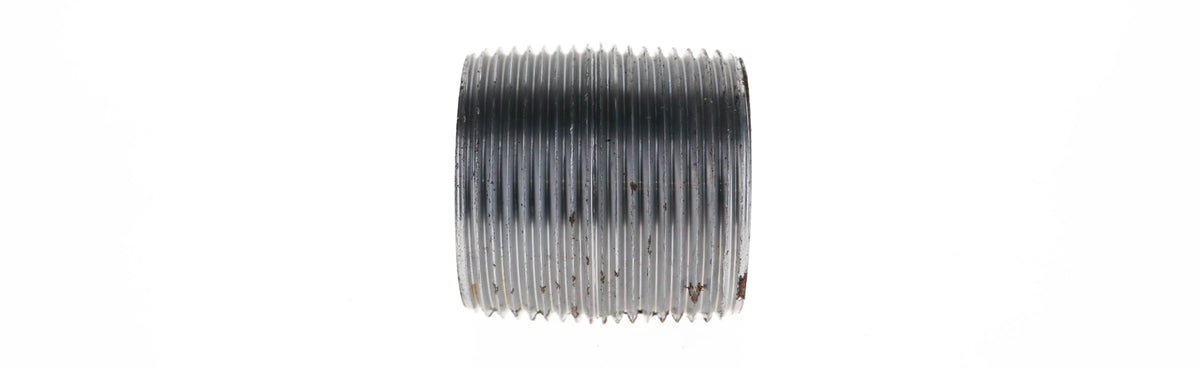 Mueller Streamline 1-1/4" x Close - Black Iron Nipple