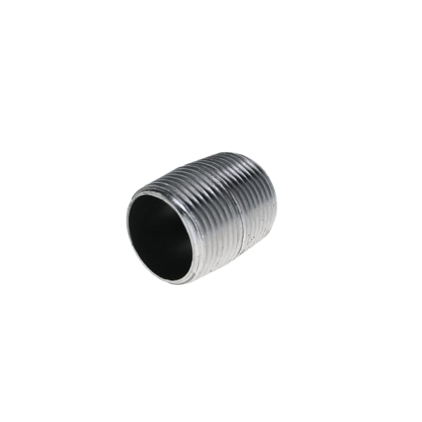 1" x Close - Black Iron Nipple