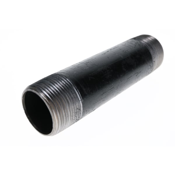 1-1/4" x 8" - Black Iron Nipple