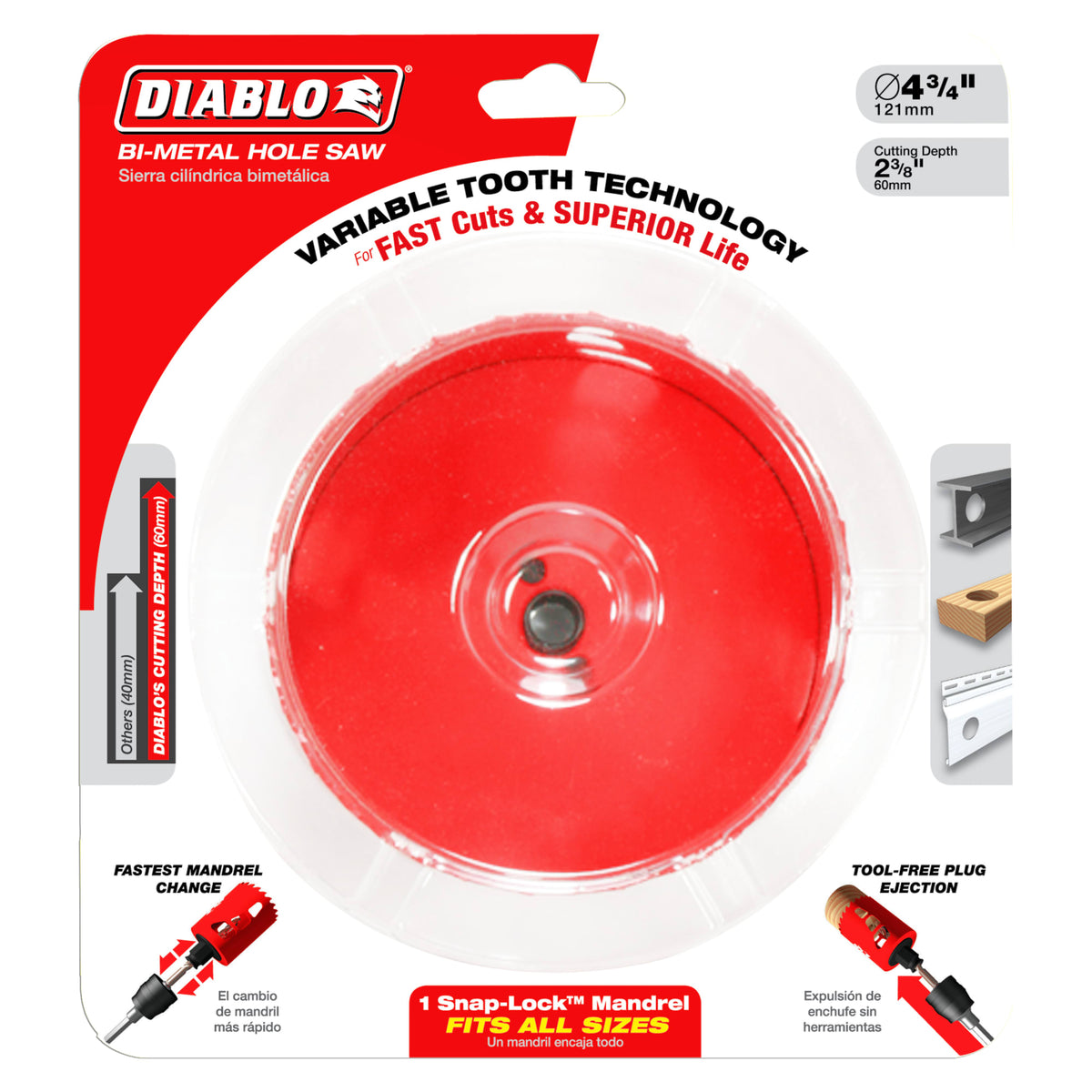 Diablo 4-1/2" Bi-Metal Hole Saw