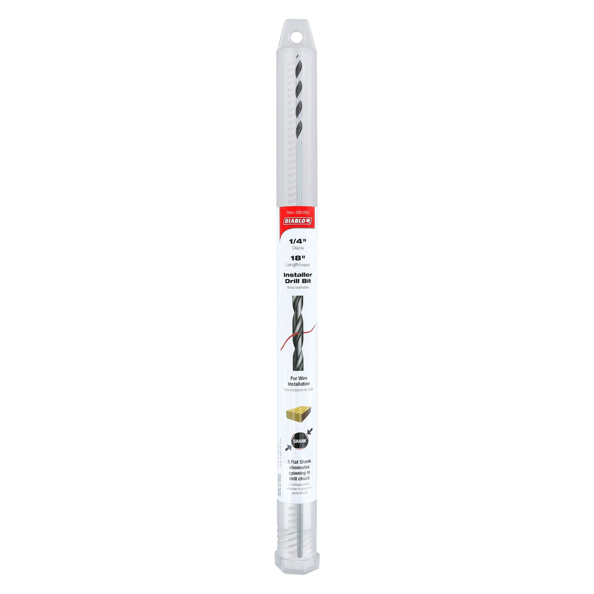 Diablo 1/4" x 18" Installer Drill Bit for Wood