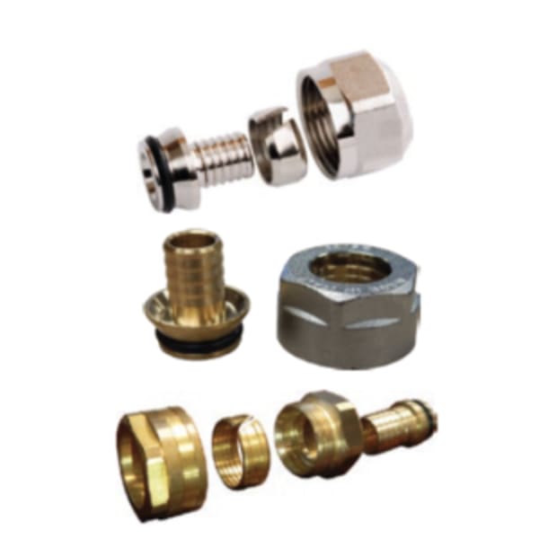 3/4 PEX to EK 20 - PEX Fitting Assembly (Nut Ring Insert & Adapter) for EK