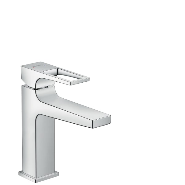 hansgrohe Metropol Single-Hole Faucet 110 with Loop Handle and Pop-Up Drain, 1.2 GPM in Chrome