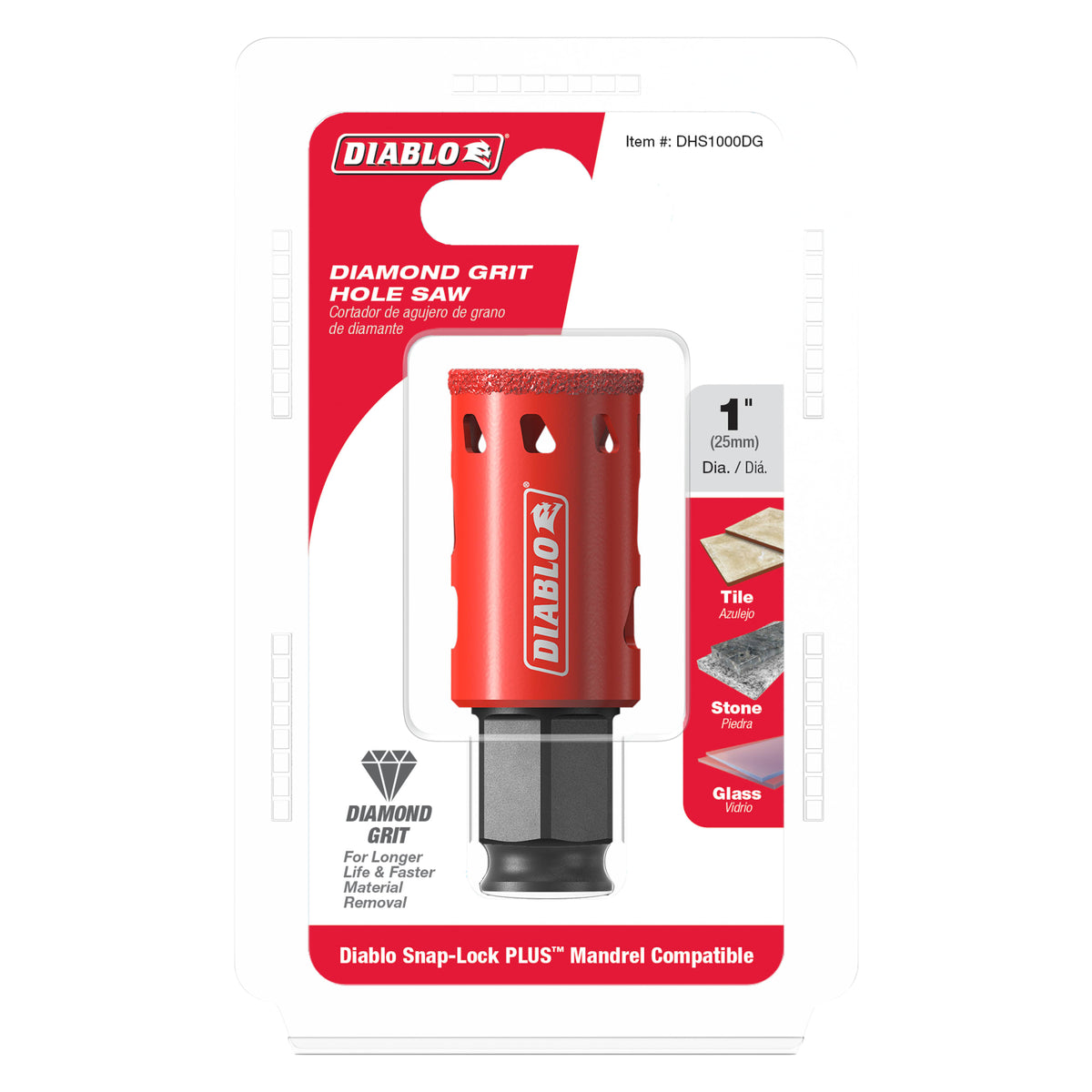 Diablo 1" Diamond-Grit Hole Saw
