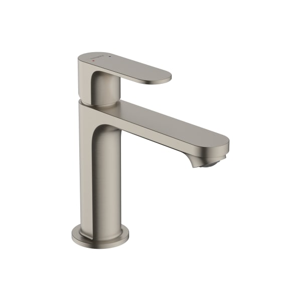 hansgrohe Rebris S Single-Hole Faucet 110 with Pop-Up Drain, 1.2 GPM in Brushed Nickel