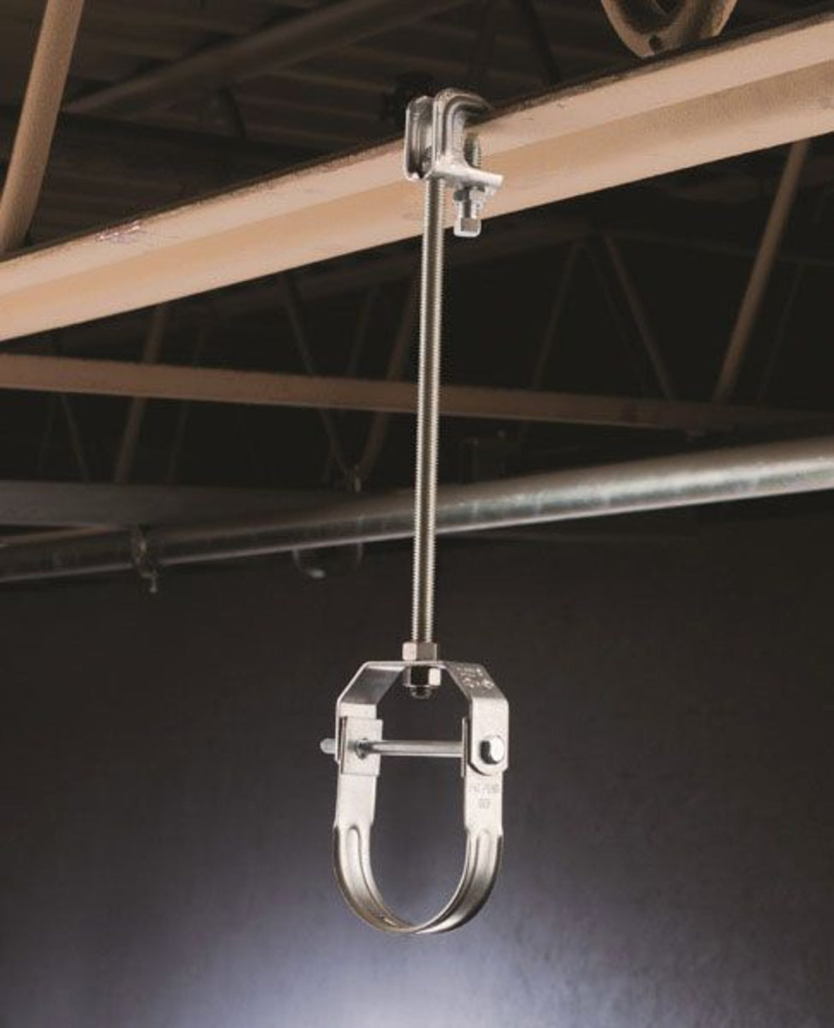nVent Caddy 410 Clevis Hanger, Light Duty, 2" Pipe, 50 DN, 2.375" (60 mm) OD, 3/8" (M10) Rod