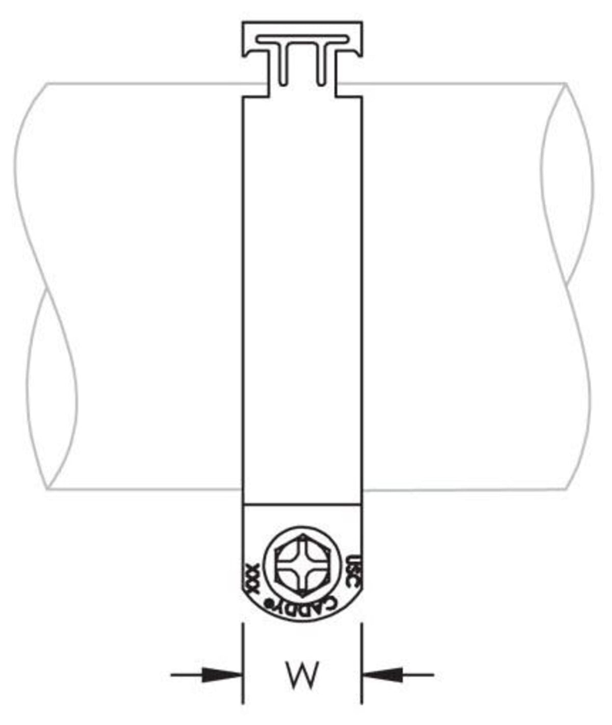 nVent Caddy USC Universal Strut Clamp for Pipe/Conduit, EG, 8.5"-8.63" (215.9-219.1 mm) OD, 8" Pipe, 200 DN