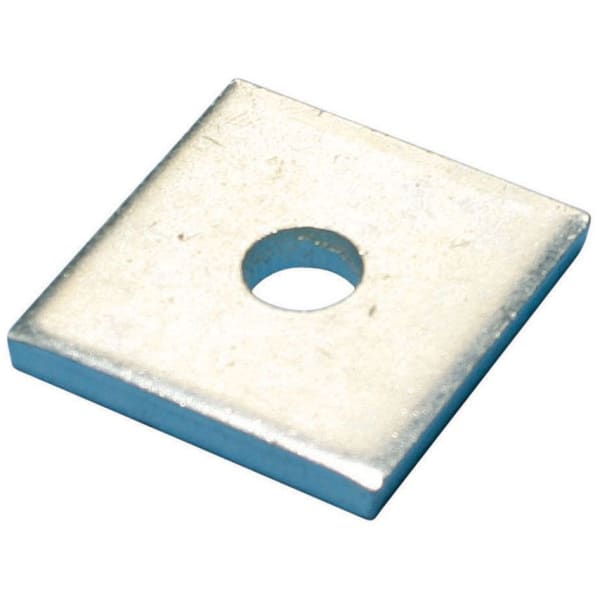 Square Channel Washer, Steel, EG, 1/2" Rod, 0.563" (14.3 mm) Hole