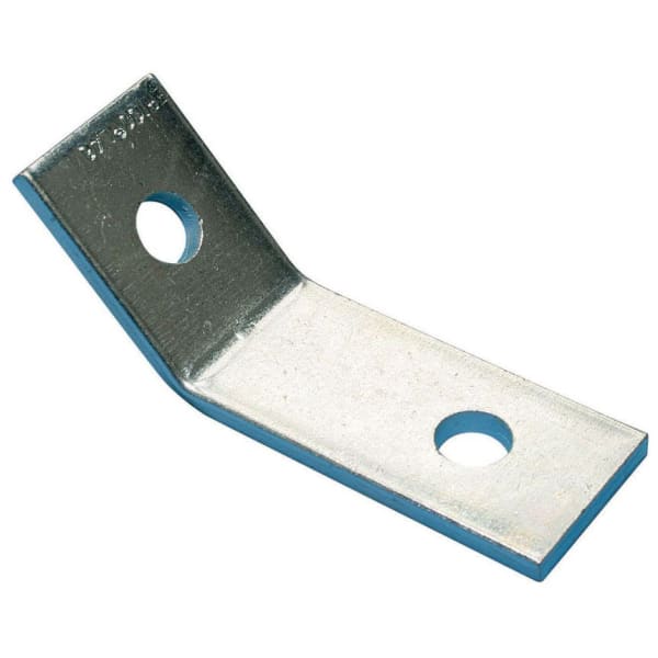 1-1 Hole Open Corner Angle Bracket, EG, 45 degree