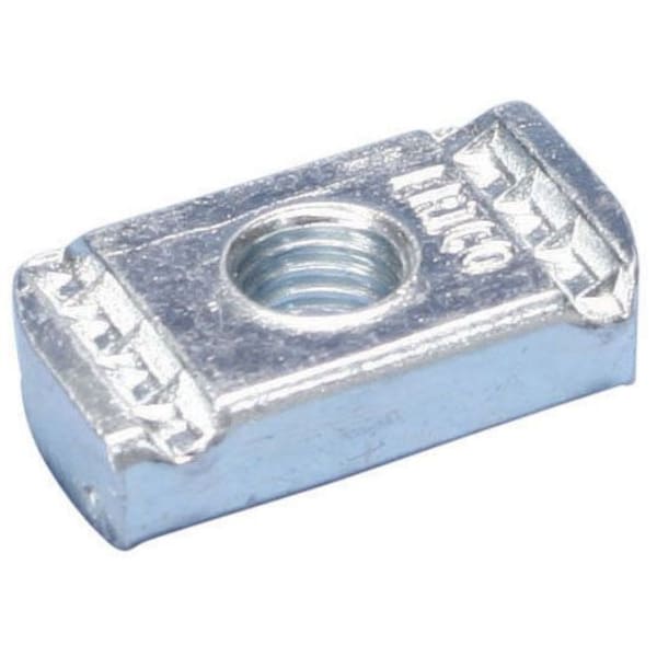 Strut Nut without Spring, Steel, EG, 3/8" Rod, 0.375" (9.5 mm)