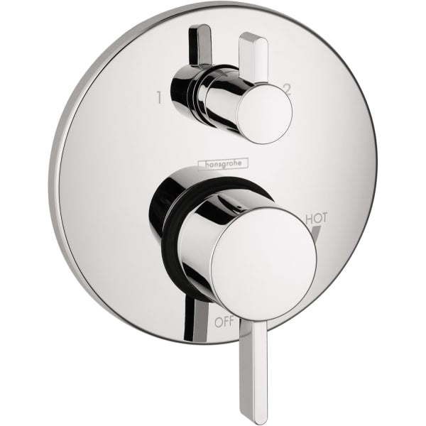 hansgrohe Ecostat Pressure Balance Trim S with Diverter in Chrome