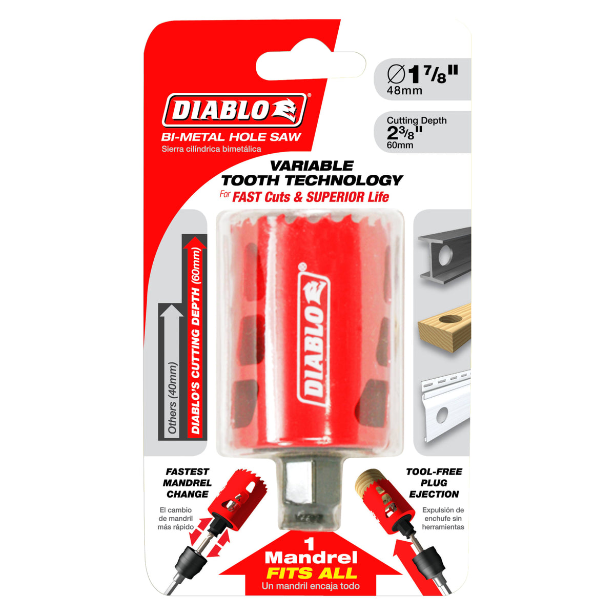 Diablo 1-7/8" Bi-Metal Hole Saw