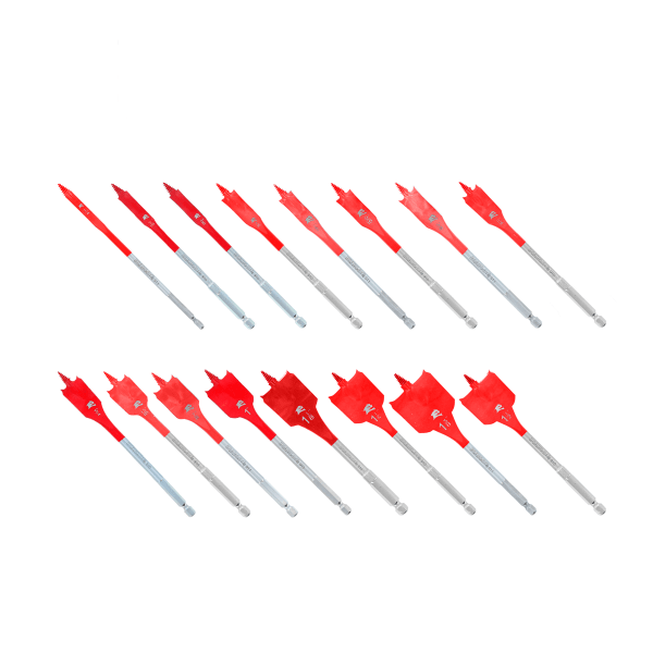 16 pc Spade Bit Set For Wood (16-Piece)