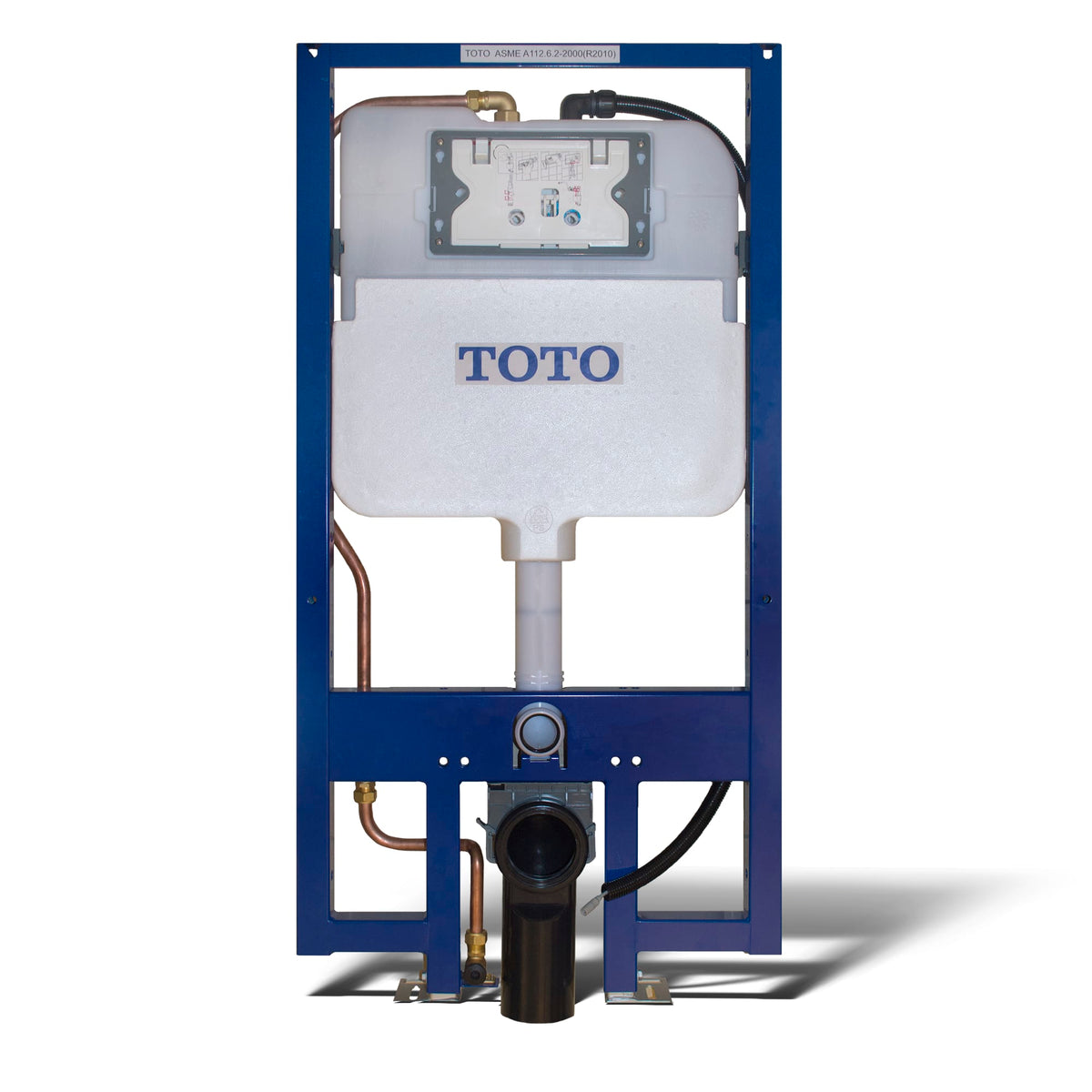 TOTO® DUOFIT® In-Wall Dual Flush 1.28 and 0.9 GPF Tank System with WASHLET®+ Auto Flush Ready Copper Supply Line - WT173MA