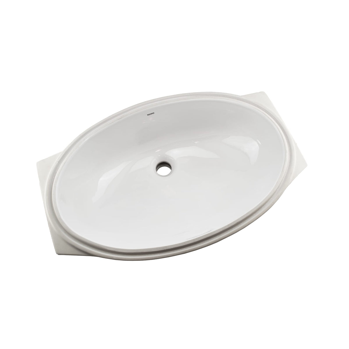 Toto LT1506G#01 24" Oval Undermount Bathroom Sink with CEFIONTECT, Cotton White