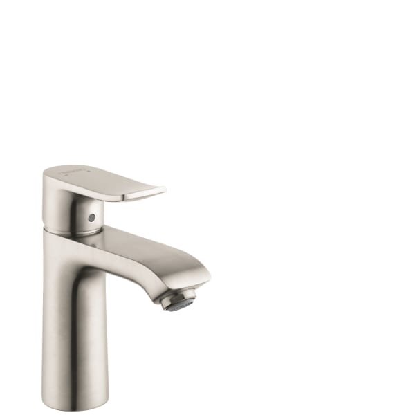 hansgrohe Metris Single-Hole Faucet 110 with Pop-Up Drain, 1.2 GPM in Brushed Nickel