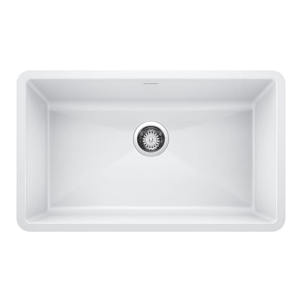 Precis Super Single Bowl Kitchen Sink - White