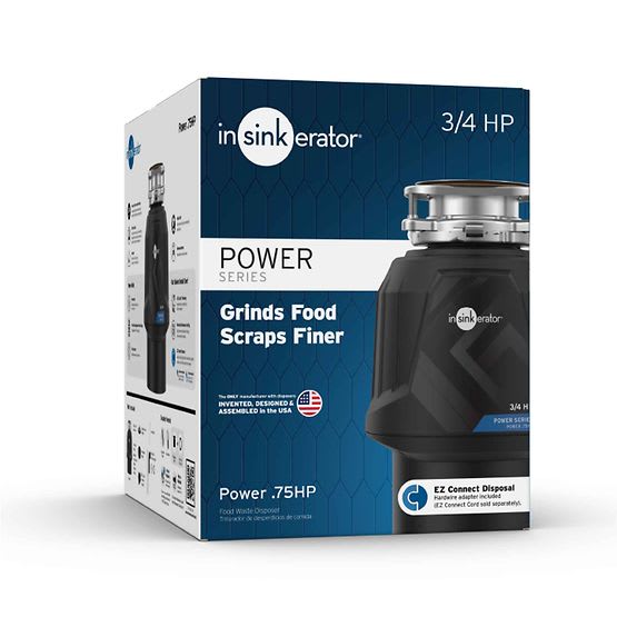 InSinkErator 80019-ISE Power 3/4 HP Garbage Disposal Less Cord