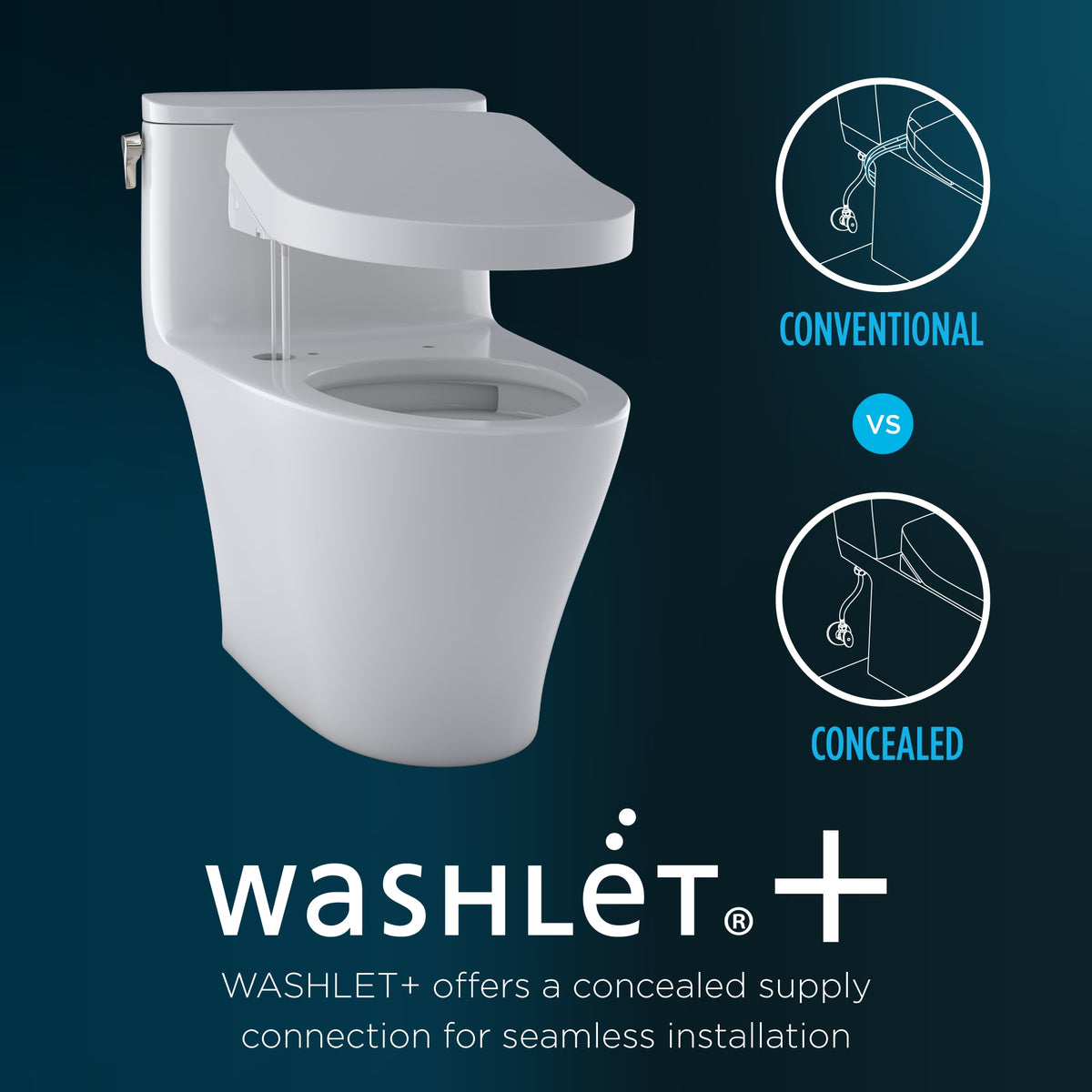 TOTO® C2 WASHLET®+ Ready Electronic Bidet Toilet Seat with PREMIST and EWATER+ Wand Cleaning, Elongated, Cotton White - SW3074T40#01